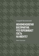 Феноменология восприятия. Что переживает гость на ивенте? Ивент-культура