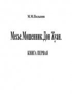 Месье. Мошенник. Дон Жуан. КНИГА ПЕРВАЯ